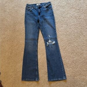 Free People Blue Flared Jeans